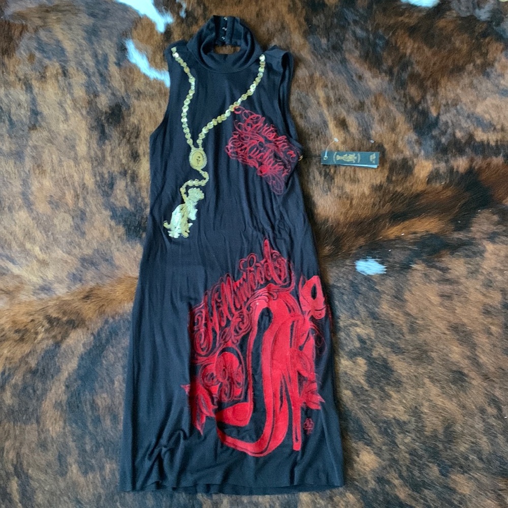 Christian Audigier wildly sexy dress